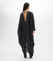 Another Tomorrow Voile Caftan in Black – Cotton Women's Dress