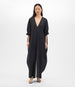 Another Tomorrow Voile Caftan in Black – Cotton Women's Dress