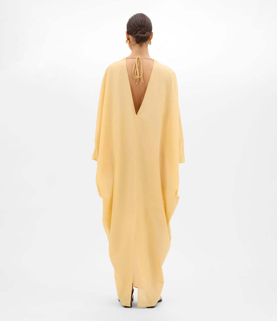 Another Tomorrow Voile Caftan in Mimosa – Cotton Women's Dress