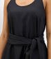 Another Tomorrow Sarong Linen Dress in Black – Linen Women's Dress