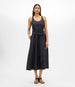 Another Tomorrow Sarong Linen Dress in Black – Linen Women's Dress