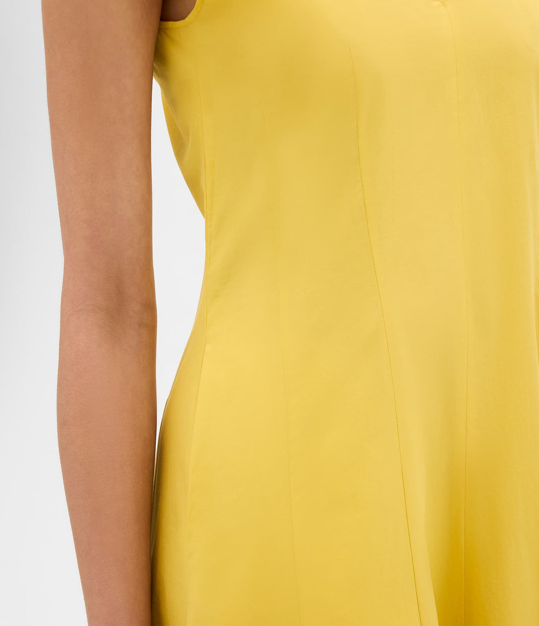 Another Tomorrow V Neck Day Dress in Sun – Cotton Women's Dress