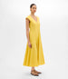 Another Tomorrow V Neck Day Dress in Sun – Cotton Women's Dress