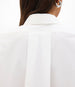 Another Tomorrow Cropped Sleeveless Shirt in White – Cotton Women's Top