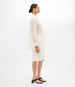 Another Tomorrow Gingham Blouse in Off White – Cotton Women's Top