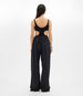 Another Tomorrow Voile Drawcord Pant in Black – Cotton Women's Trousers