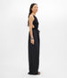 Another Tomorrow Voile Drawcord Pant in Black – Cotton Women's Trousers
