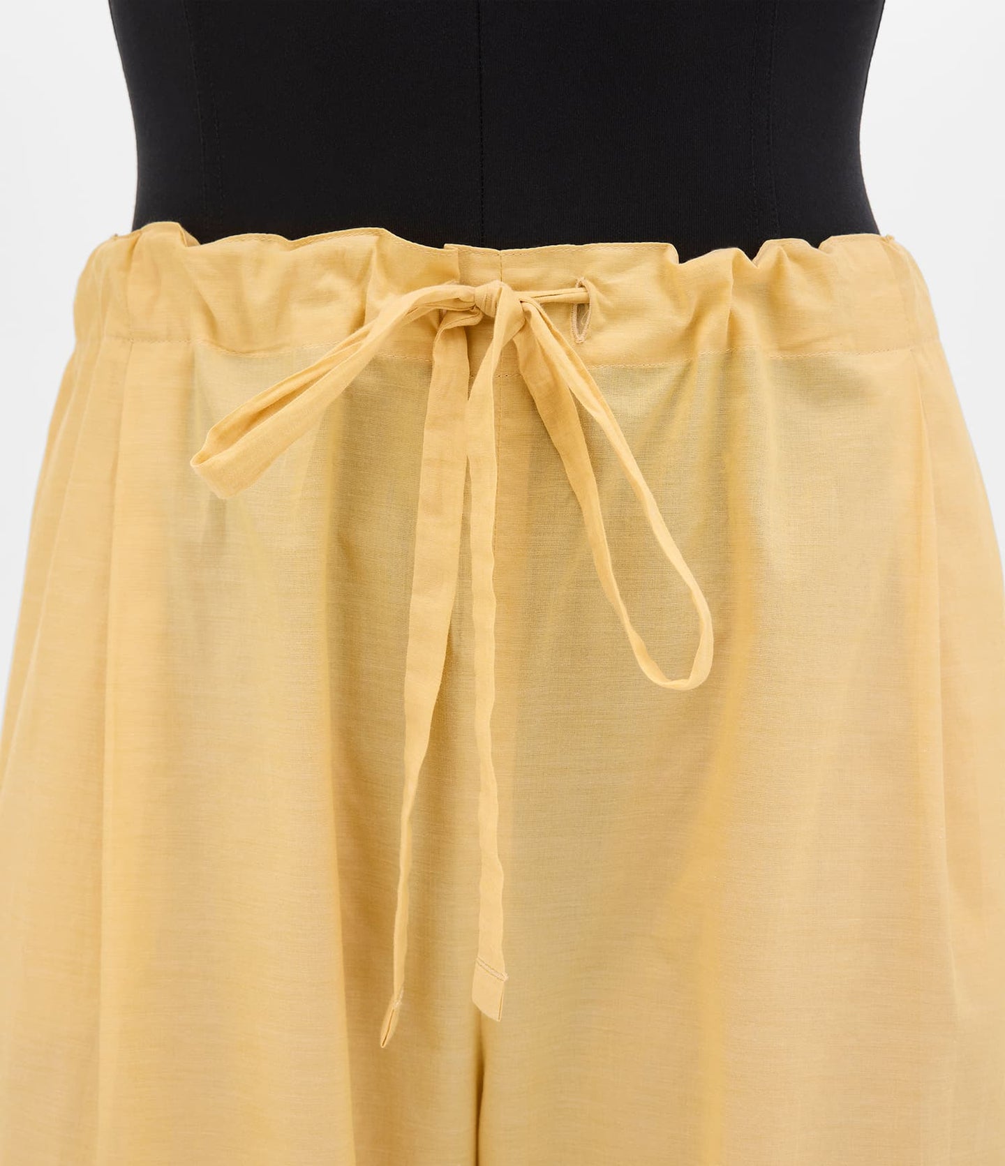 Another Tomorrow Voile Drawcord Pant in Mimosa – Cotton Women's Trousers