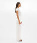 Another Tomorrow Flat Front Trouser in Off White – Linen Women's Trousers