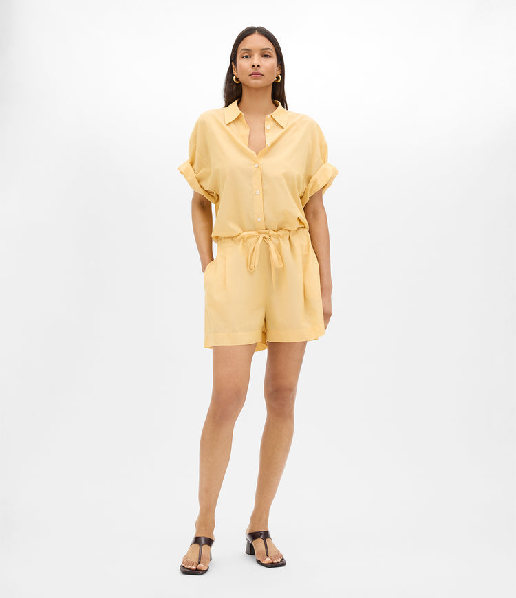 Voile Drawcord Short | Mimosa