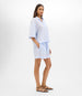 Another Tomorrow Voile Drawcord Short in Sky – Cotton Women's Trousers