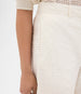 Another Tomorrow Gingham Bermuda Pant in Off White – Cotton Women's Trousers