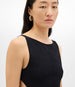 Another Tomorrow Cutout Tank in Black – Viscose Women's Top