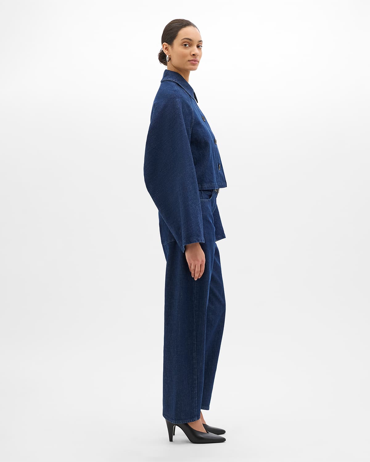Denim Blouson | Indigo