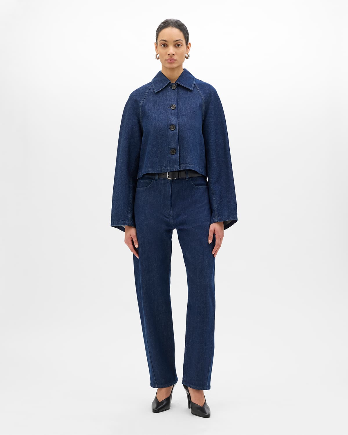 Denim Blouson | Indigo
