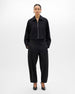 Double Face Crop Blouson | Black