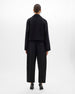 Double Face Crop Blouson | Black