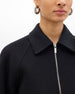 Double Face Crop Blouson | Black