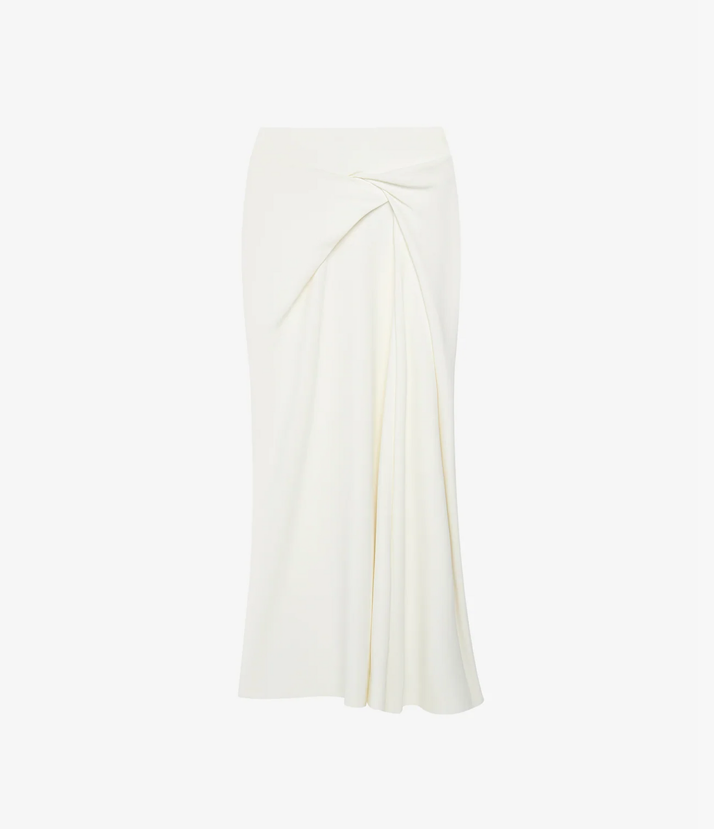 Asymmetrical Twist Skirt | Off White