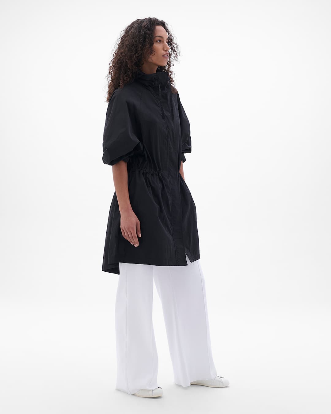Recycled Nylon Anorak | Black