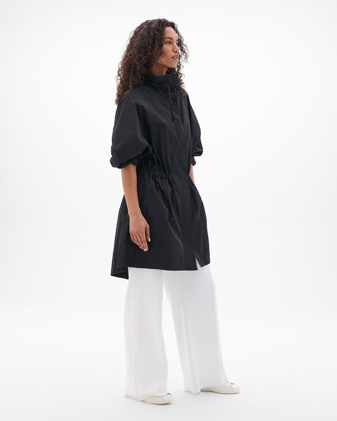 Recycled Nylon Anorak | Black