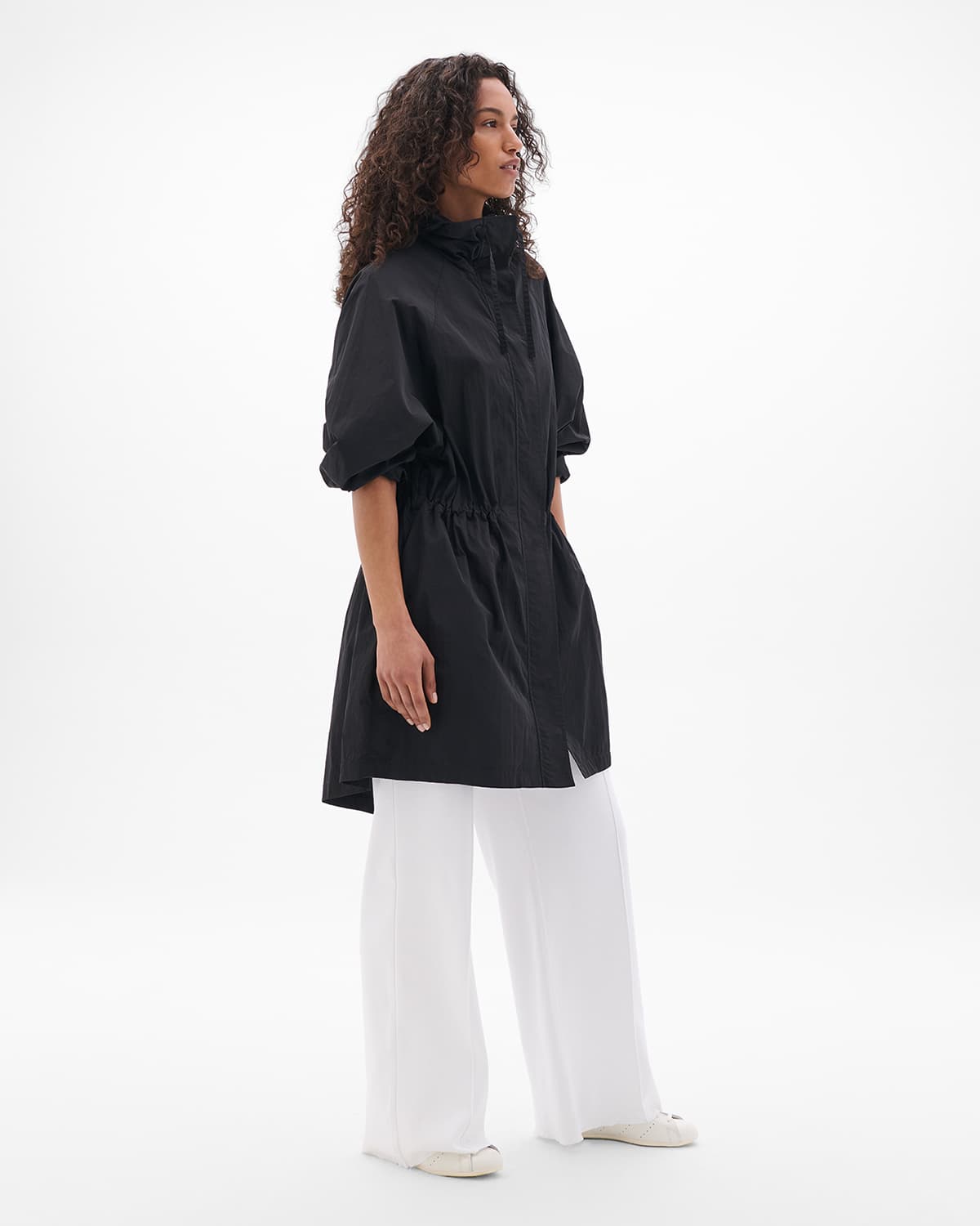 Recycled Nylon Anorak | Black