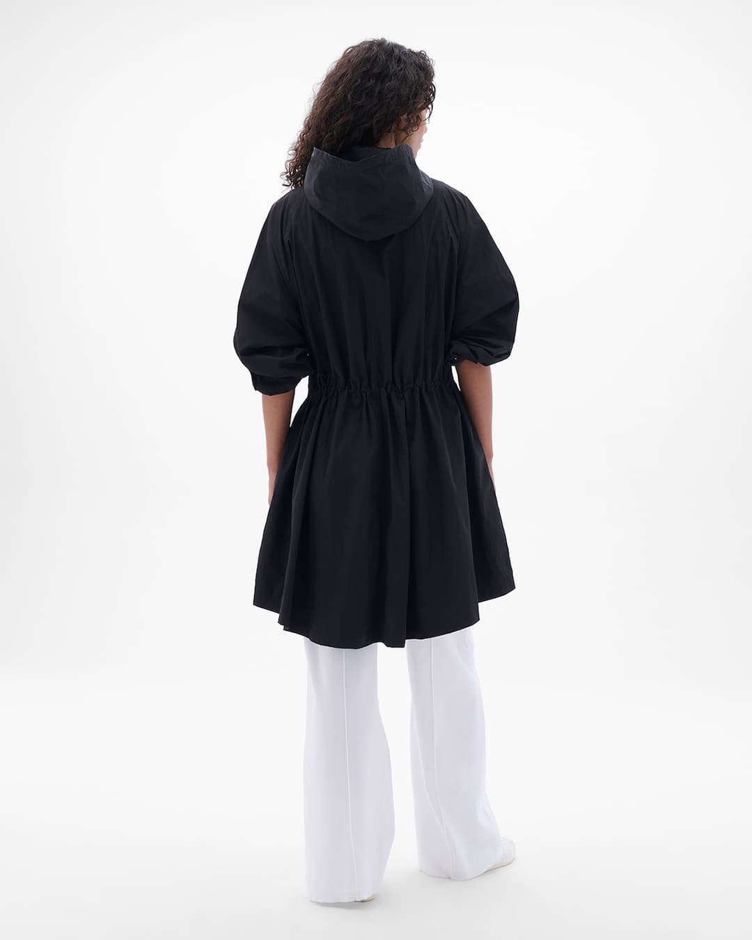Recycled Nylon Anorak | Black