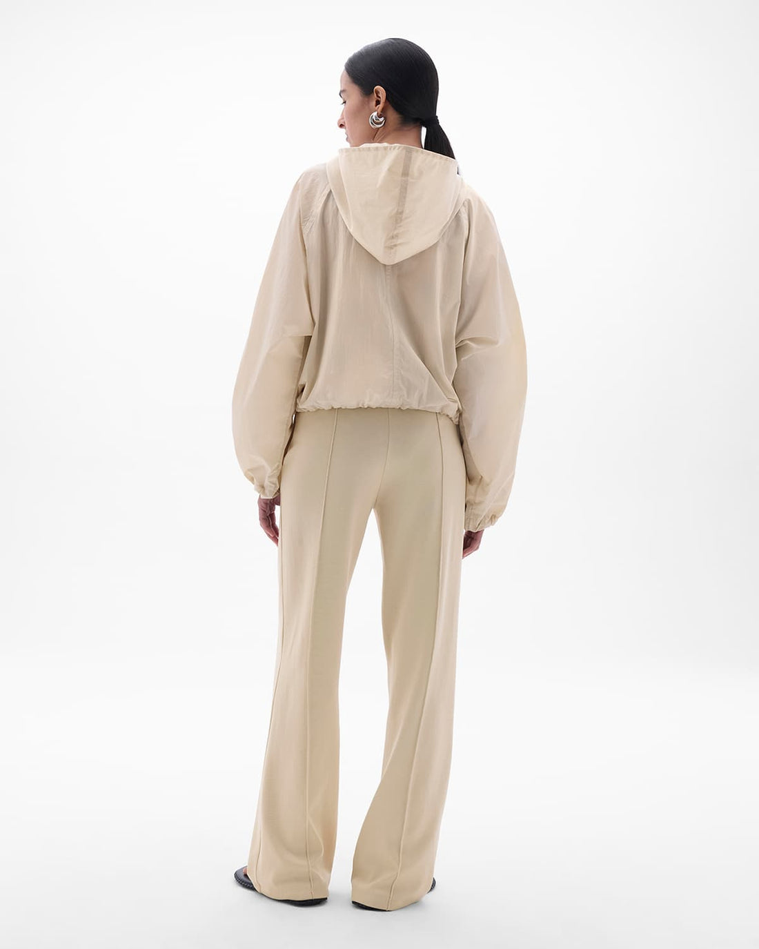 Recycled Nylon Short Blouson | Sand