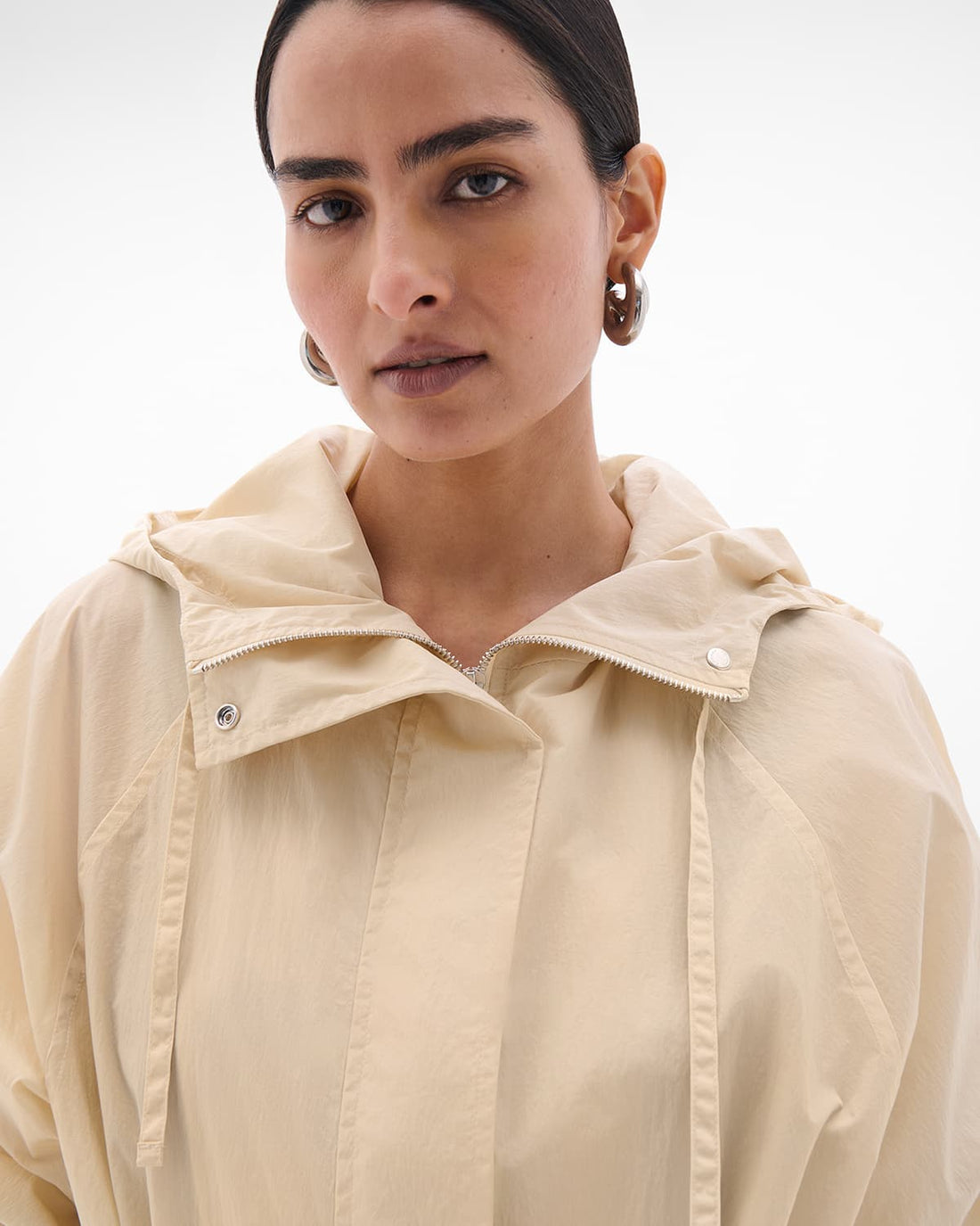 Recycled Nylon Anorak | Sand