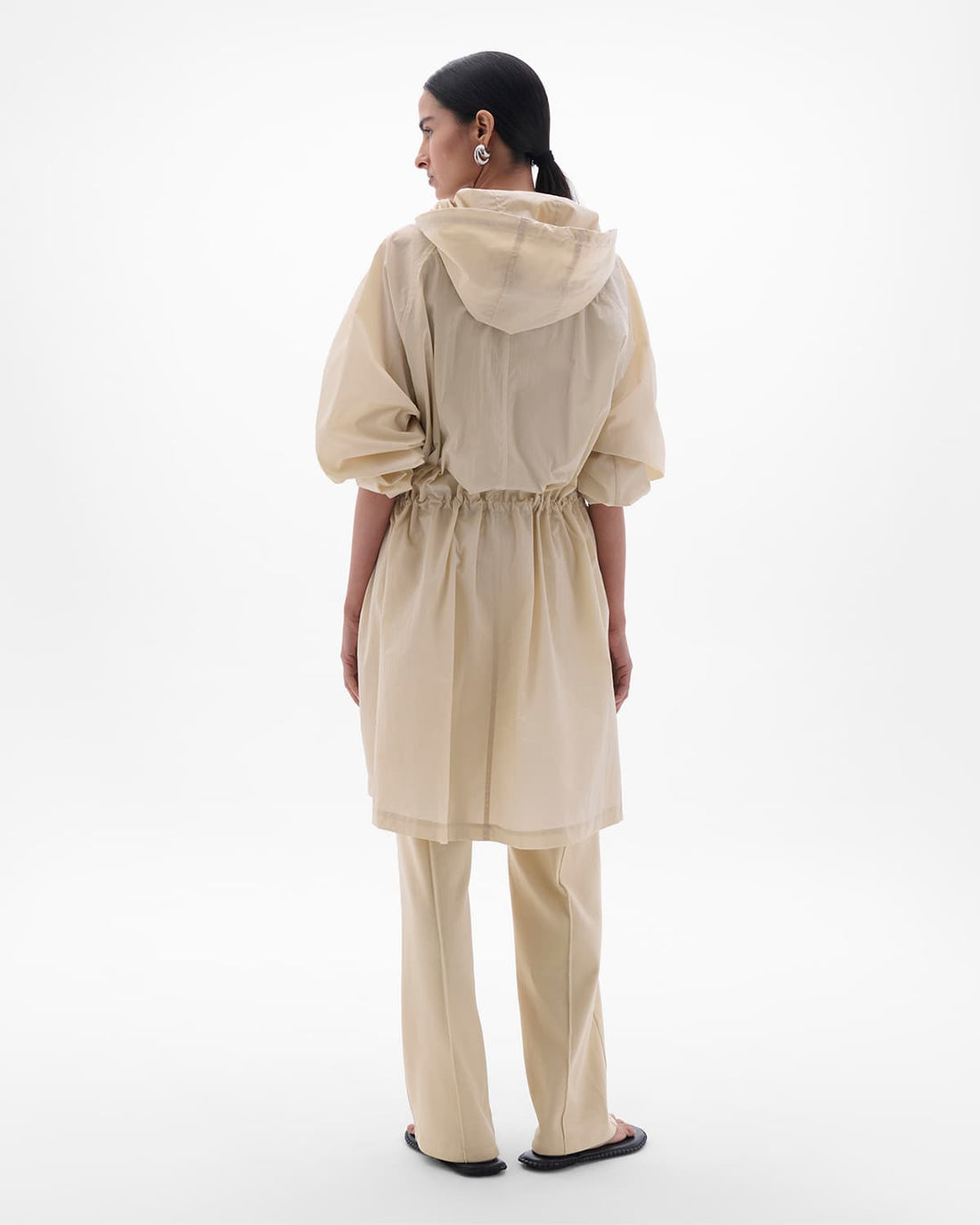 Recycled Nylon Anorak | Sand