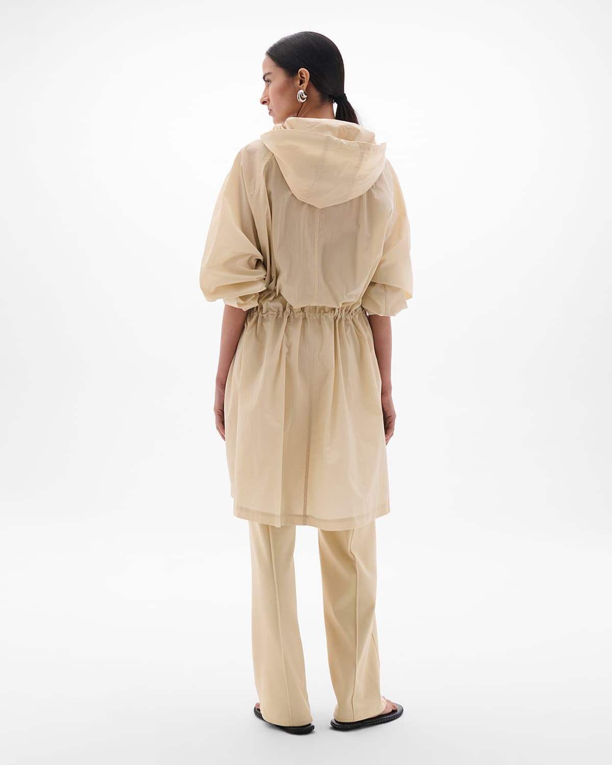 Recycled Nylon Anorak | Sand