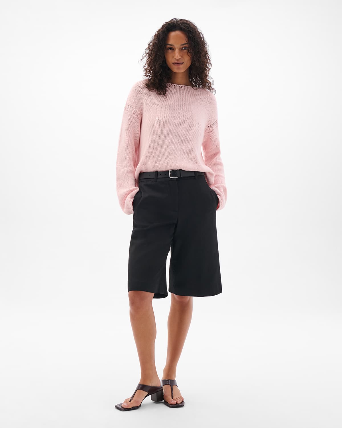 Draped Knit Sweater | Quartz
