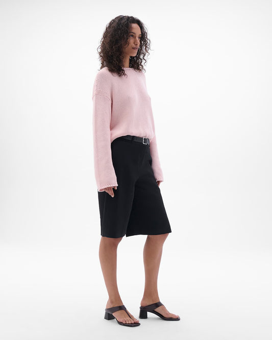 Draped Knit Sweater | Quartz