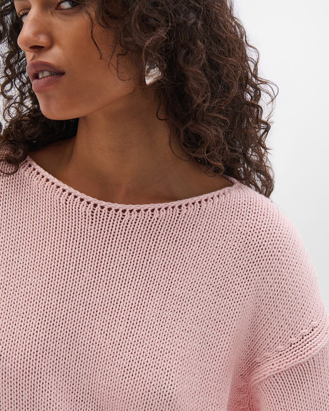 Draped Knit Sweater | Quartz