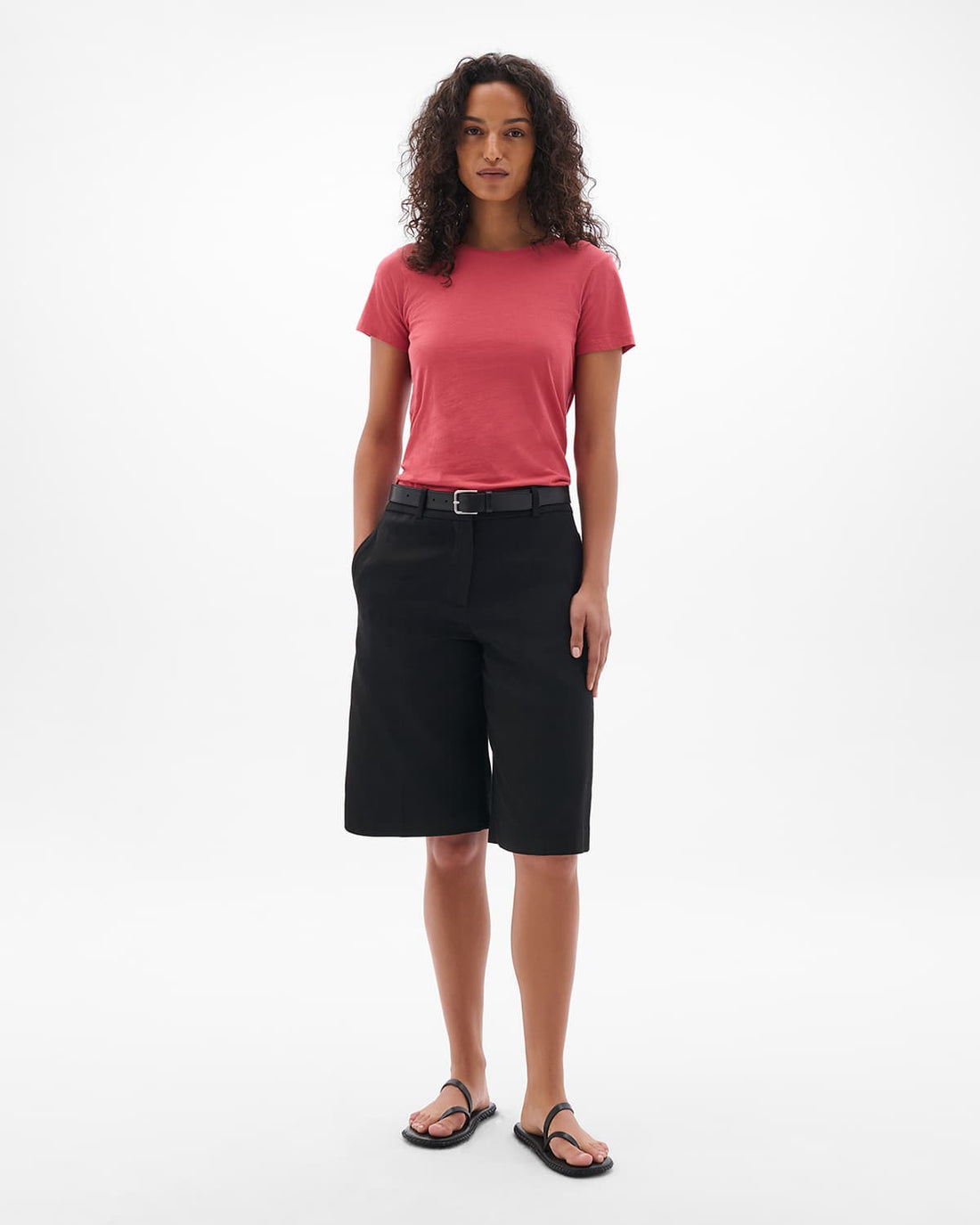 Crew Neck Tee | Rhubarb