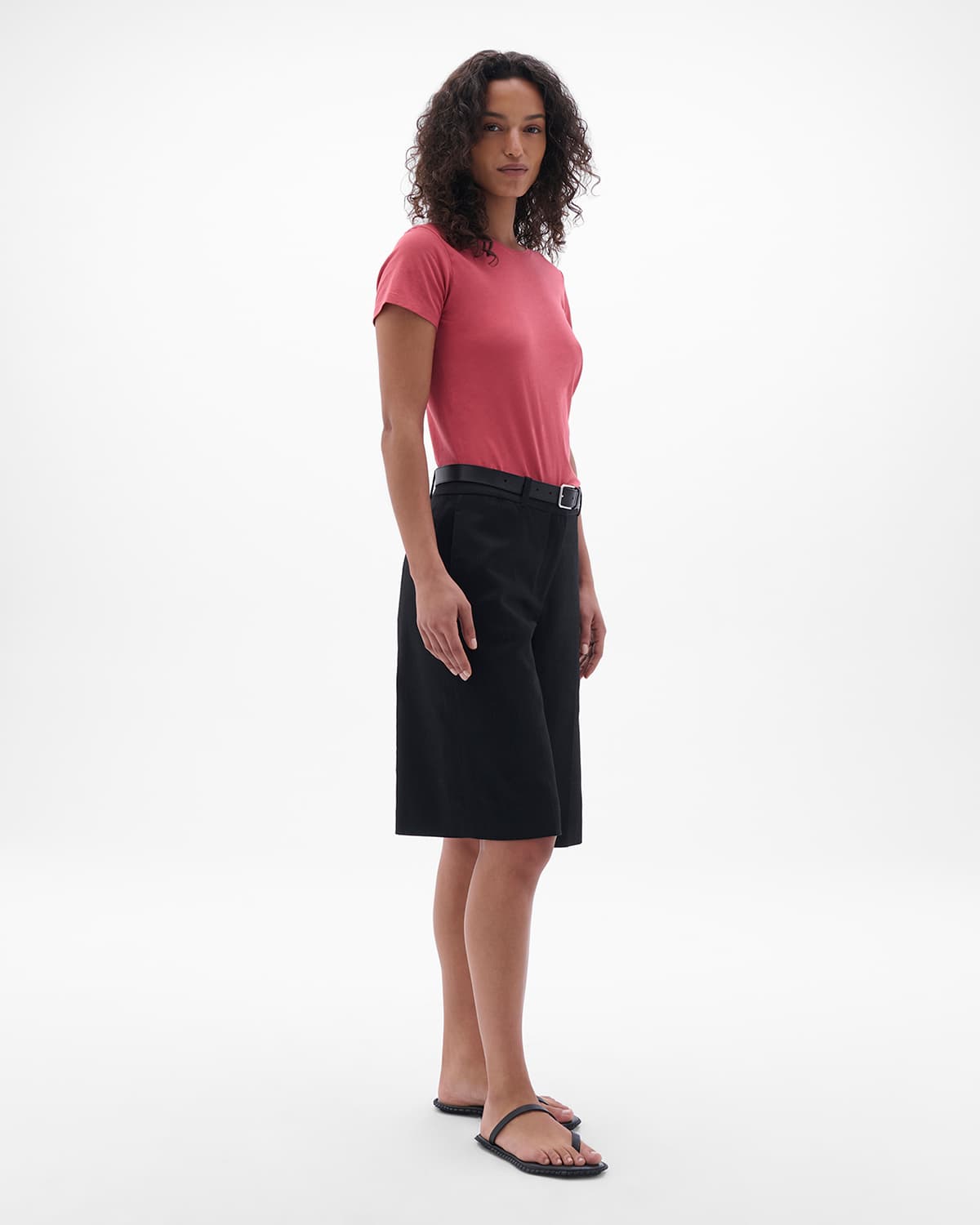 Crew Neck Tee | Rhubarb