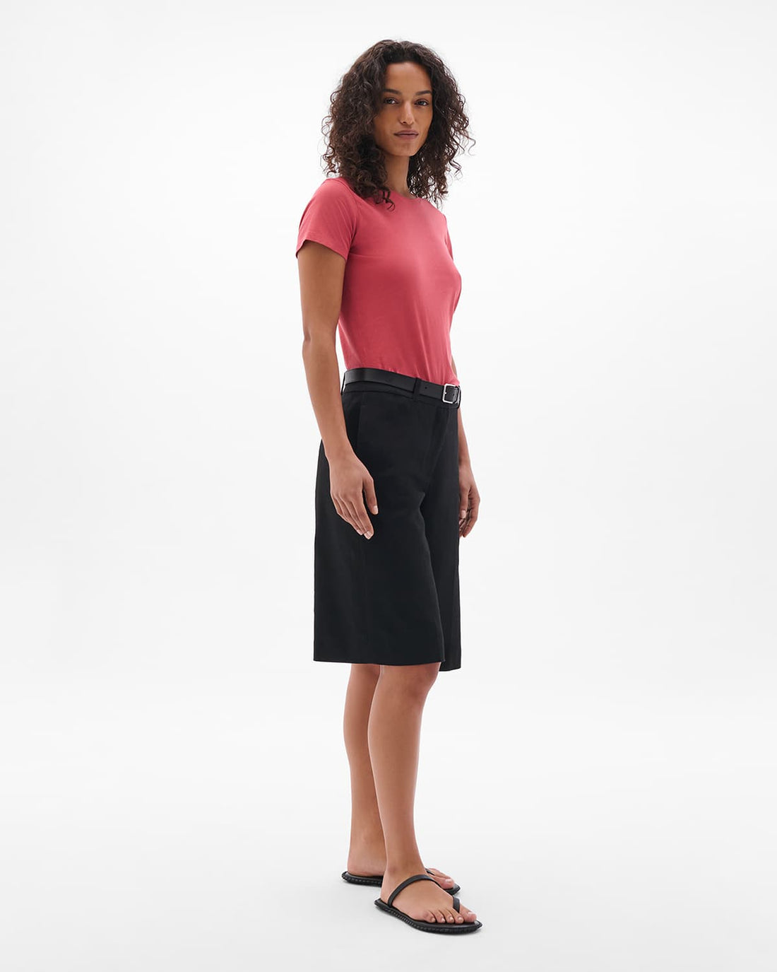 Crew Neck Tee | Rhubarb
