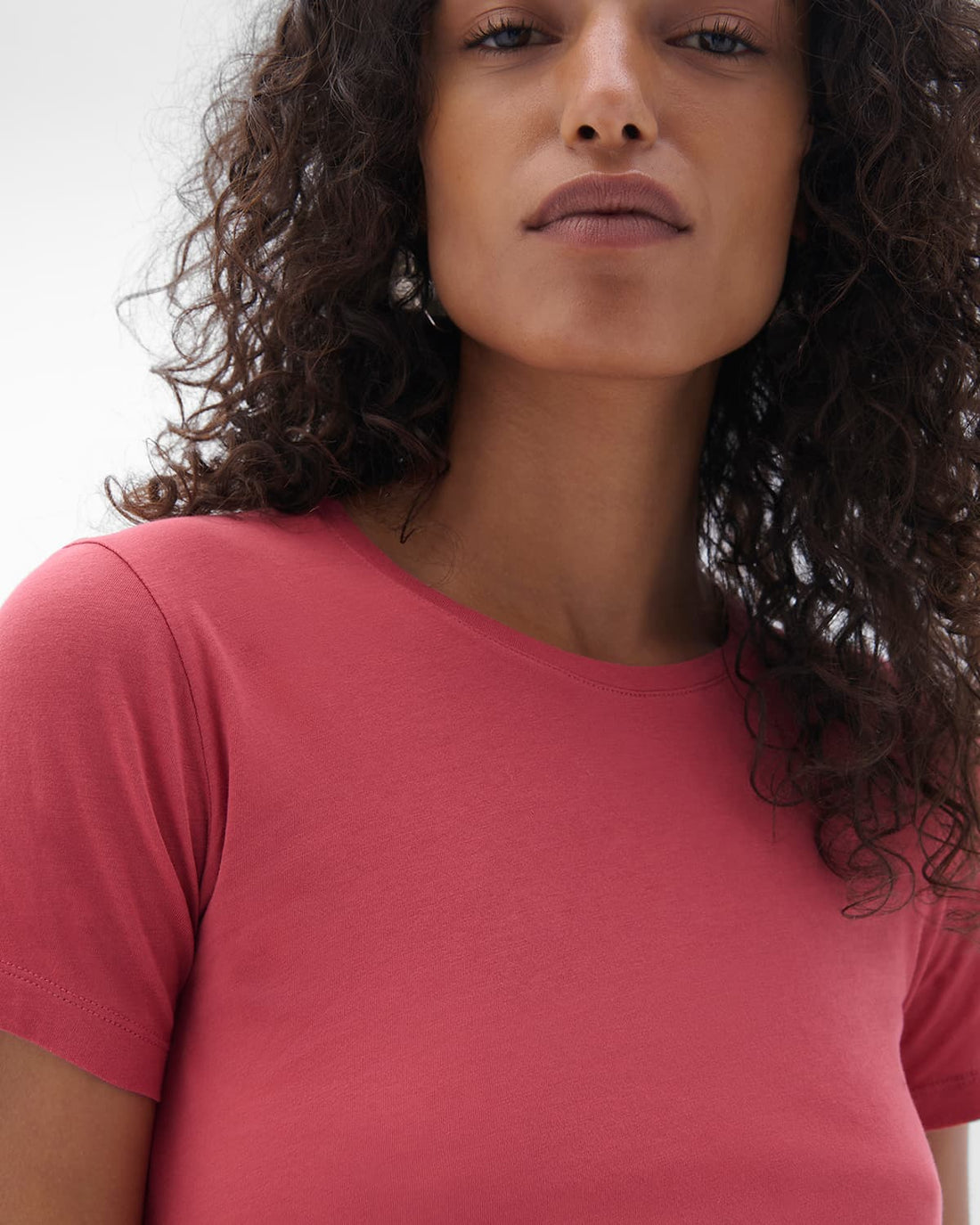 Crew Neck Tee | Rhubarb
