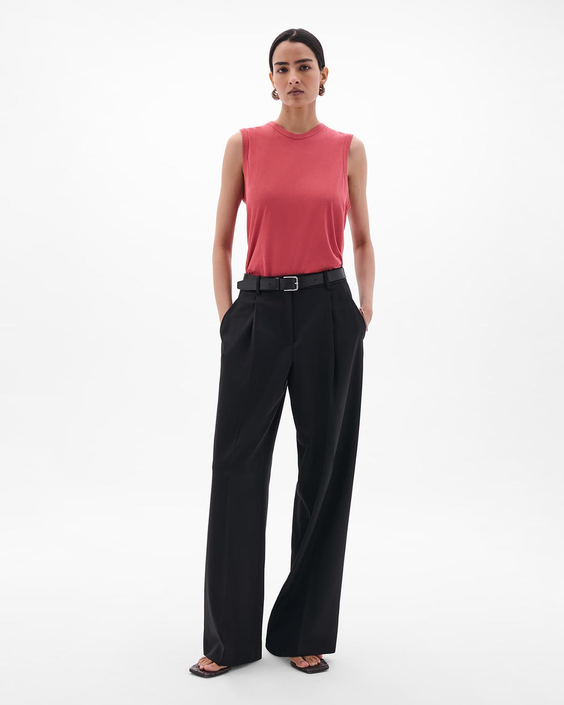 Sleeveless Tee | Rhubarb