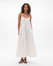 Gathered Back Dress | White