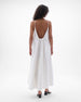 Gathered Back Dress | White