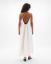 Gathered Back Dress | White