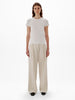 Another Tomorrow Fitted Tee in White – Cotton Women's Top