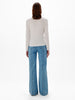 Another Tomorrow Long Sleeve T-Shirt in White – Cotton Women's Top