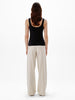 Another Tomorrow Slim Tank Top in Black – Cotton Women's Top