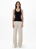 Another Tomorrow Slim Tank Top in Black – Cotton Women's Top
