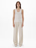 Another Tomorrow Slim Tank Top in White – Cotton Women's Top
