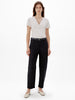 Another Tomorrow V-Neck Tee in White – Cotton Women's Top