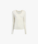 Long Ballet Scoop Tee | Vanilla in vanilla