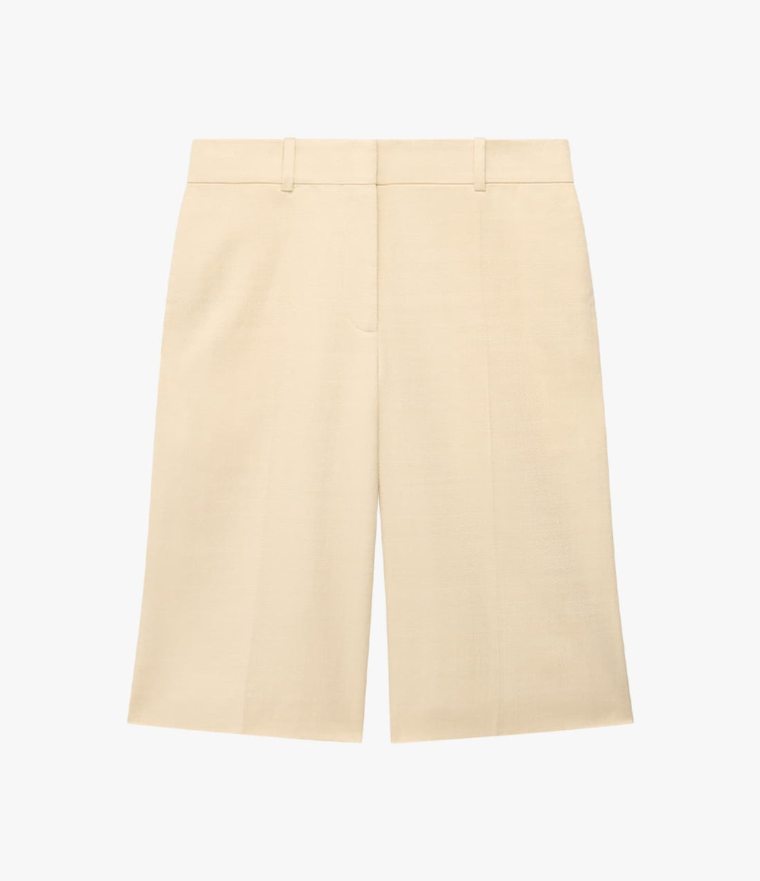 Another Tomorrow Bermuda Short in Sand – Cotton Women's Trousers